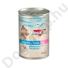 Kép 1/2 - BONACIBO CANNED CAT FOODS SARDINE & TUNA 400g