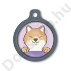 Kép 1/2 - Blucky Happy Pup Pastel Purple Dog Tag large