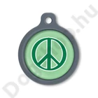 Kép 1/2 - Blucky Graffiti Turquoise Green Dog Tag large