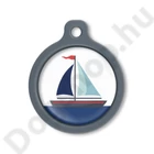 Kép 1/2 - Blucky Azure White Dog Tag large