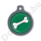 Kép 1/2 - Blucky Bone Dark Green Dog Tag large