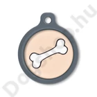Kép 1/2 - Blucky Bone Pastel Orange Dog Tag large