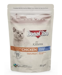 BONACIBO POUCH - WET KITTEN FOOD CHICKEN  85g