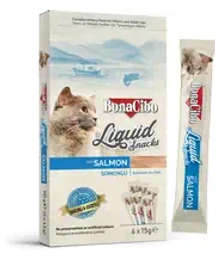 BONACIBO SNACKS for CATS LIQUID SNACKS - SALMON 90g