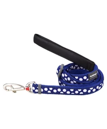Red Dingo White Spots Dark Blue póráz 100-180 cm Large