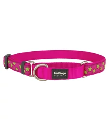 Red Dingo Stars Hot Pink Large Martingale nyakörv
