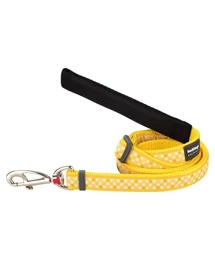 Red Dingo Gingham Yellow póráz 100-180 cm Large