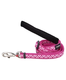 Red Dingo Gingham Hot Pink póráz 100-180 cm Large Red Dingo Gingham Hot Pink póráz 100-180 cm Large