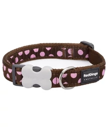 Red Dingo Pink Spots Brown Large kutya nyakörv Red Dingo Pink Spots Brown Large kutya nyakörv