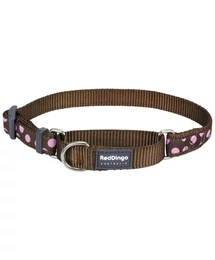 Red Dingo Pink Spots Brown Medium Martingale nyakörv