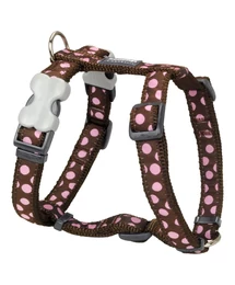 Red Dingo Pink Spots Brown XLarge Dog hám