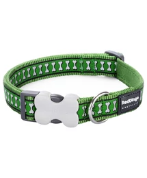 Red Dingo Reflective Green Large kutya nyakörv