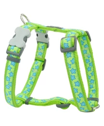 Red Dingo Stars Lime Medium Dog hám Red Dingo Stars Lime Medium Dog hám