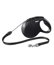 Flexi New Classic zsinór M 8m 20kg-ig fekete