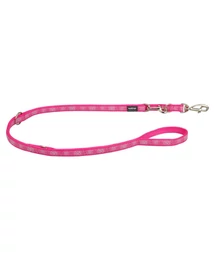 Red Dingo Paw Impressions Hot Pink multi-purpose póráz 200 cm Small