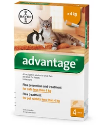 ADVANTAGE SPOT-ON CAT 0,4ML (4KG-IG) 4X ADVANTAGE SPOT-ON CAT 0,4ML (4KG-IG) 4X