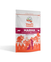 FarkasKonyha YOUTI SNACK MARHA, MÁLNA, SPENÓT 100g