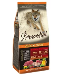 Primordial Grain Free Adult Bivaly és Makréla 12kg