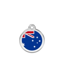 Red Dingo Rozsdamentes ausztrál zászló mintás acél biléta