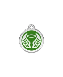 Red Dingo Rozsdamentes angyal szárnyak mintás acél biléta zöld