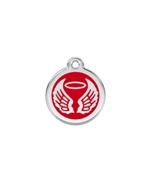 Red Dingo Rozsdamentes angyal szárnyak mintás acél biléta piros Red Dingo Rozsdamentes angyal szárnyak mintás acél biléta piros