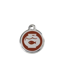 Red Dingo Rozsdamentes akvárium mintás acél biléta barna