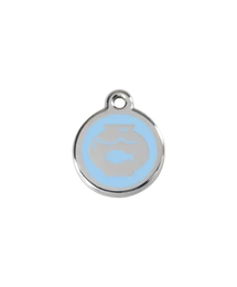 Red Dingo Rozsdamentes akvárium mintás acél biléta világoskék