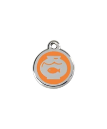 Red Dingo Rozsdamentes akvárium mintás acél biléta narancssárga