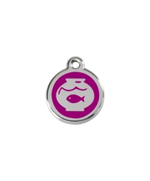 Red Dingo Rozsdamentes akvárium mintás acél biléta lila