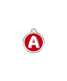 Red Dingo Rozsdamentes A betű mintás acél biléta