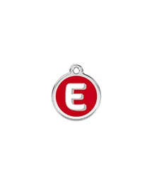 Red Dingo Rozsdamentes E betű mintás acél biléta