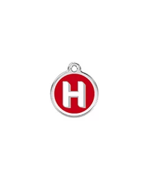 Red Dingo Rozsdamentes H betű mintás acél biléta