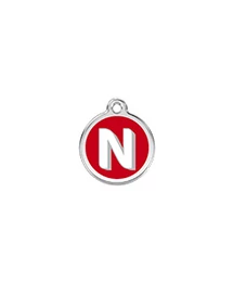 Red Dingo Rozsdamentes N betű mintás acél biléta