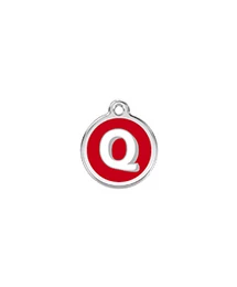 Red Dingo Rozsdamentes Q betű mintás acél biléta