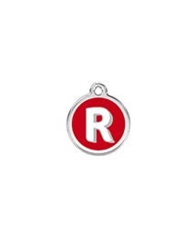 Red Dingo Rozsdamentes R betű mintás acél biléta
