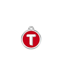 Red Dingo Rozsdamentes T betű mintás acél biléta