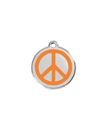 Red Dingo Rozsdamentes békejel mintás acél biléta narancssárga Red Dingo Rozsdamentes békejel mintás acél biléta narancssárga