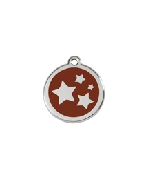 Red Dingo Rozsdamentes csillag mintás acél biléta barna