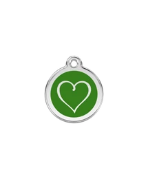 Red Dingo Rozsdamentes törzsi szív mintás acél biléta zöld Red Dingo Rozsdamentes törzsi szív mintás acél biléta zöld