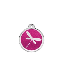 Red Dingo Csillámos Rozsdamentes szitakötő mintás acél biléta