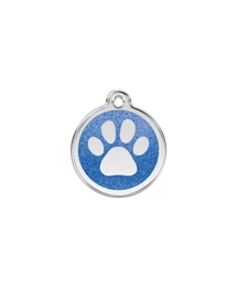 Red Dingo Csillámos Rozsdamentes mancs mintás acél biléta sötétkék