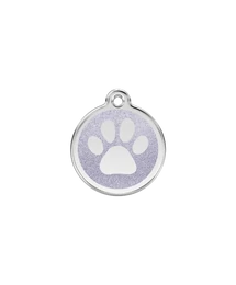 Red Dingo Csillámos Rozsdamentes mancs mintás acél biléta ezüst