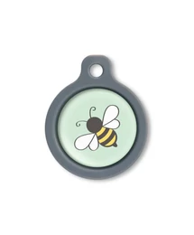 Blucky Bee Lime Green Dog Tag medium