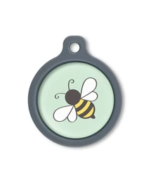Blucky Bee Lime Green Dog Tag large