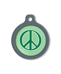 Blucky Graffiti Turquoise Green Dog Tag large