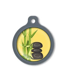 Blucky Bamboo Yellow Dog Tag large