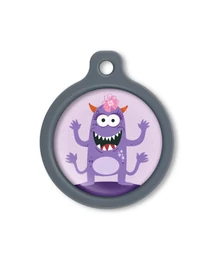 Blucky Beastie Pastel Purple Dog Tag large