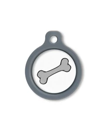 Blucky Bone White Dog Tag medium