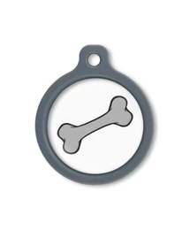 Blucky Bone White Dog Tag large