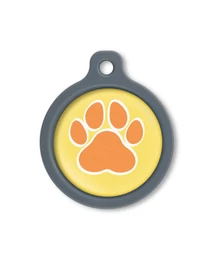 Blucky Wild Paw Yellow Dog Tag large
